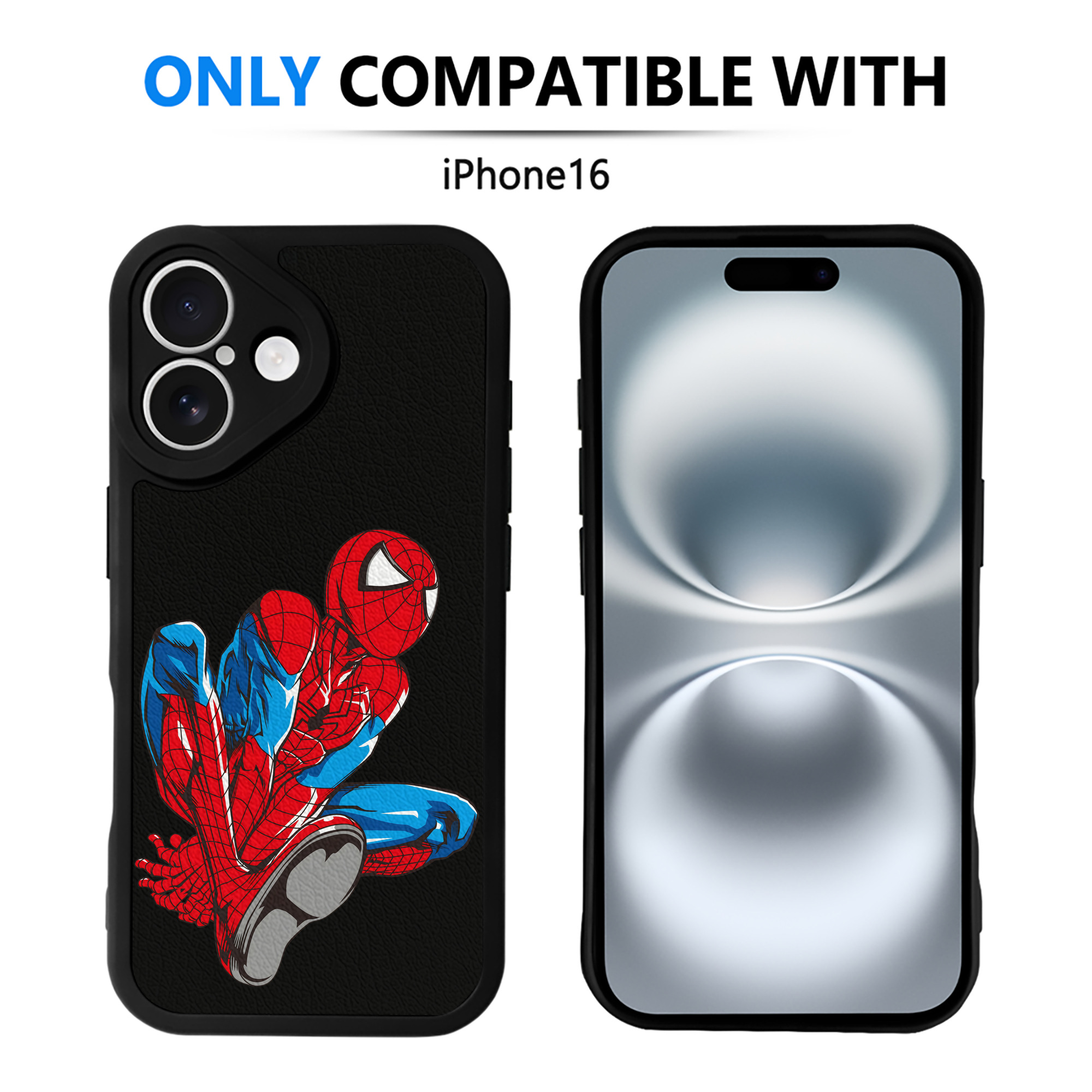 （画像用） アベンジャーズ The Avengers 【iPhone 16シリーズ対応】シリコンスマホケース（レザー調） 材質：シリコン